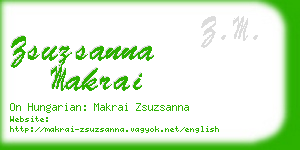 zsuzsanna makrai business card